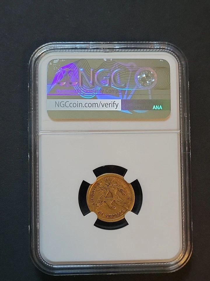 1868-S $2.50 Liberty Head Gold Quarter Eagle - NGC XF40 - SCARCE - Image 2 of 4