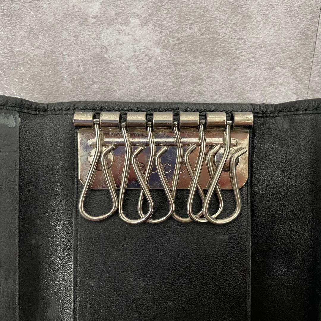 Gucci Key Case Black Gg Pattern Interlocking - image 9