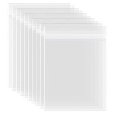 50 Pack 8x10 Acid-Free Crystal Clear Sleeves Storage Bags