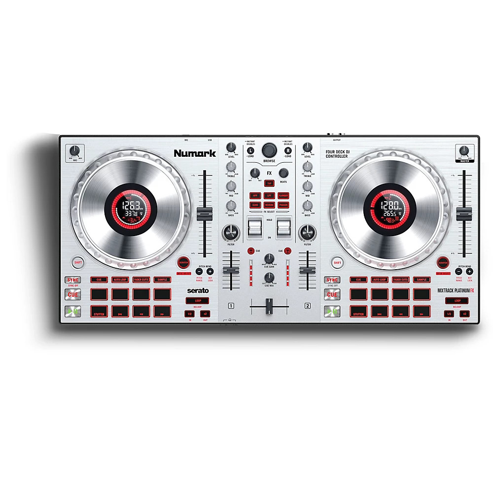 Numark Mixtrack Platinum FX Silver DJ Controller With In