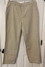 Tommy Hilfiger Women's Straight Chino Pants Beige Khaki Size 16 Y2K preppy