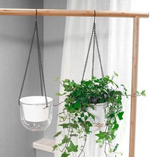 1Pc Hanging Flowerpot Self Absorbing Water Thickened Plastic Lazy Planter