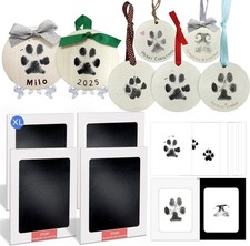 Pet Paw Print Kit,Dog Nose Print Kit,Ink Paw Print Ornament for Dogs Cats