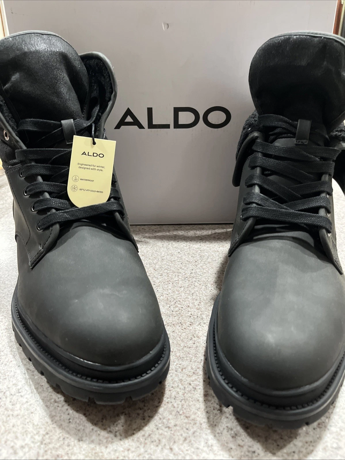 NIB Men’s Waterproof And Thermal -4F Cold “ Preliand”Black Boots Sz 12