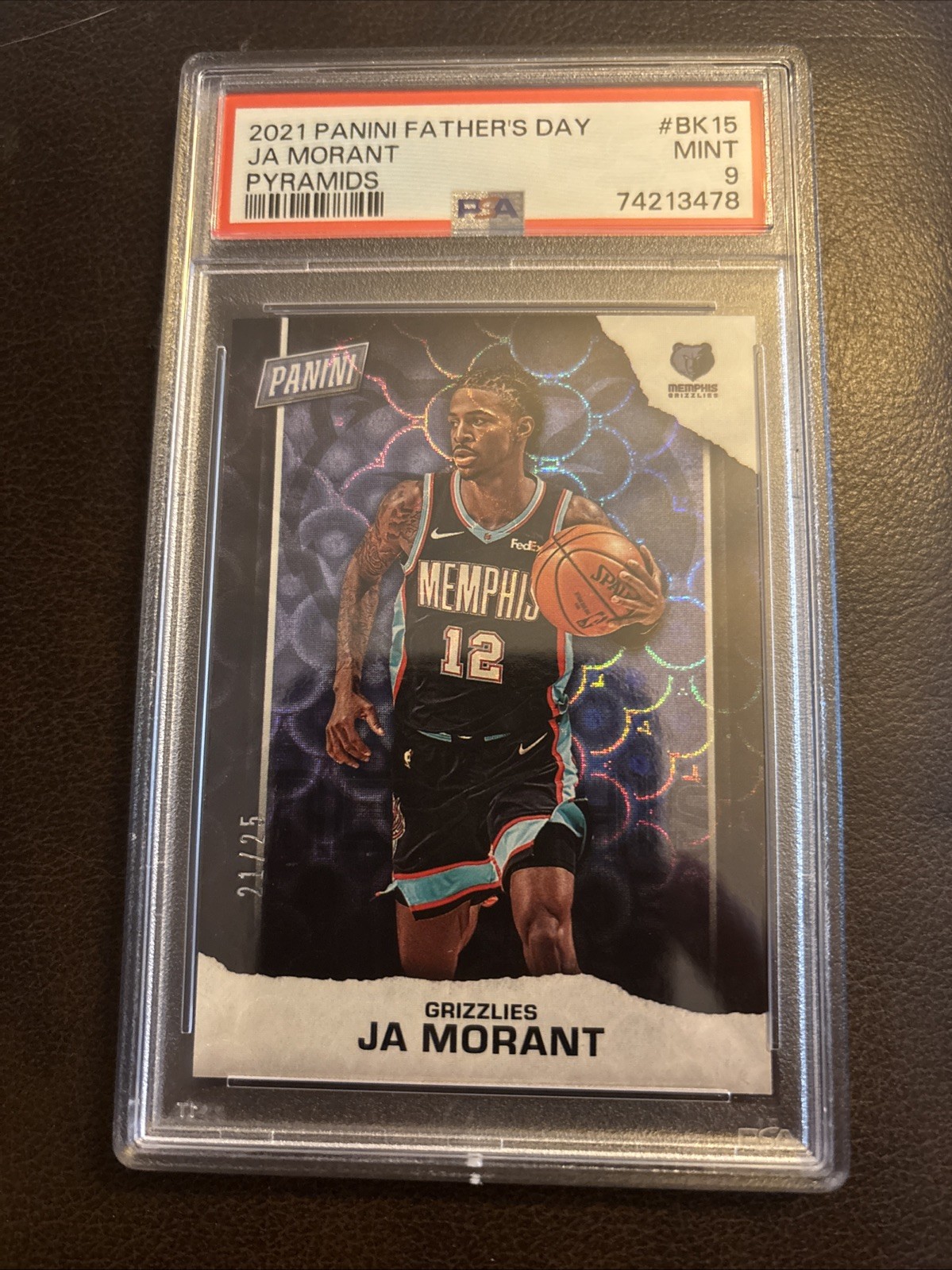 2021 Panini Father's Day Basketball Ja Morant #BK15 Pyramids /25
