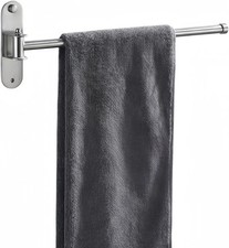Swivel Towel Rack Wall Mounted 1/2/3/4-Bar Options 12.8" Long Arm SUS304 NEW