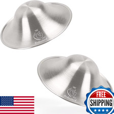 Boboduck Silver Nursing Cups Nipple Covers Breastfeeding Protect Sore Nipples