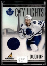 2010-11 Panini Pinnacle City Lights Materials Colton Orr 057/499 Toronto Maple
