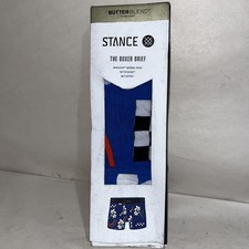 Size L- Stance Butter Blend Blue Canngu Boxer Brief With Defects