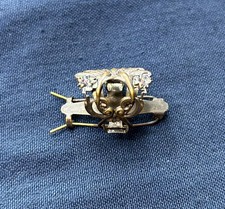 Antique Hair Clip/Barrette 1910's- 1913 Silver or Brass Great Patina