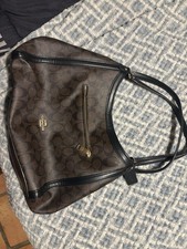 Authentic Coach Purse And Wallet Brown Signature Set excellent condition