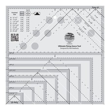 Ultimate Flying Geese Tool Quilt Ruler – CGRDH4 – Made in USA, 8-1/2in x 8-1/...