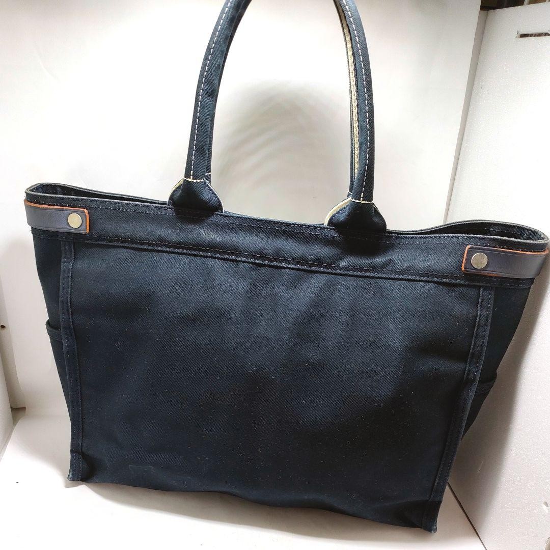 Porter Girl NAKED Canvas Tote Bag Navy M Used Japan