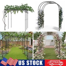 Garden Arch Trellis for Climbing Plants Outdoor Yard Archway Arch Tunnel Trellis
