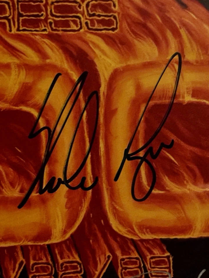 Nolan Ryan Autographed 5000 Strikeouts Print by Artist Ron Lewis - Framed - Image 2 of 2