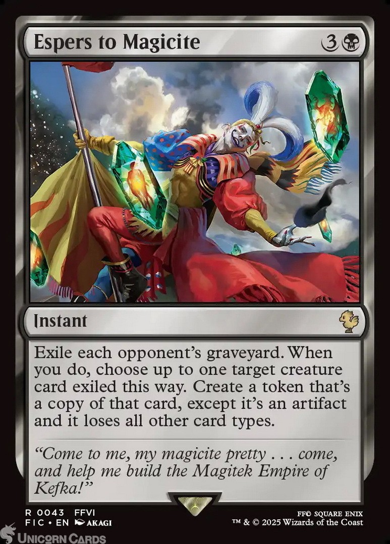 Espers to Magicite : Mint MTG Card : Final Fantasy Commander Decks