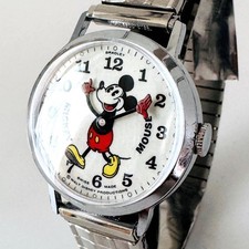 Bradley Mickey Mouse Mechanical Antique Pie-eyed Watch From Japan