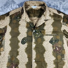 VINTAGE 60s Tropicana Hawaiian Shirt Men's L Atomic Aloha Made in Honolulu USA
