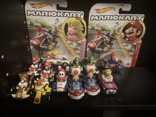 Mario Kart Hot Wheels Lot of 12: Bowser, Peach, Shy Guy, Tanooki Mario, Wario,