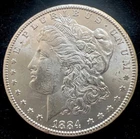 1884-CC Morgan Silver Dollar Gem Brilliant Uncirculated Mint State
