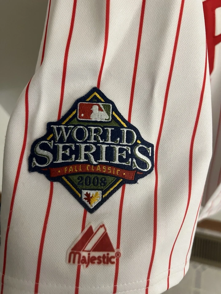 Camiseta deportiva para hombre Chase Utley 2008 Philadelphia Phillies Home/Road/Alt Foto 3 de 4