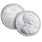 1 oz Lincoln Wheat Cent Silver Round .999 fine Silver Bullion 1 Troy Ounce
