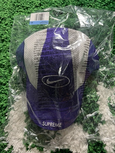 Chapeau de course Supreme x Nike violet O/S SS25 NEUF SOUS BLISTER 100% authentique