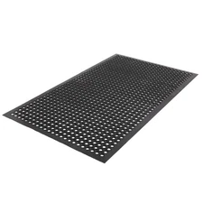 Industrial Grade PVC Rubber Mat - Hex Drain Holes, Moisture Control, Easy Clean