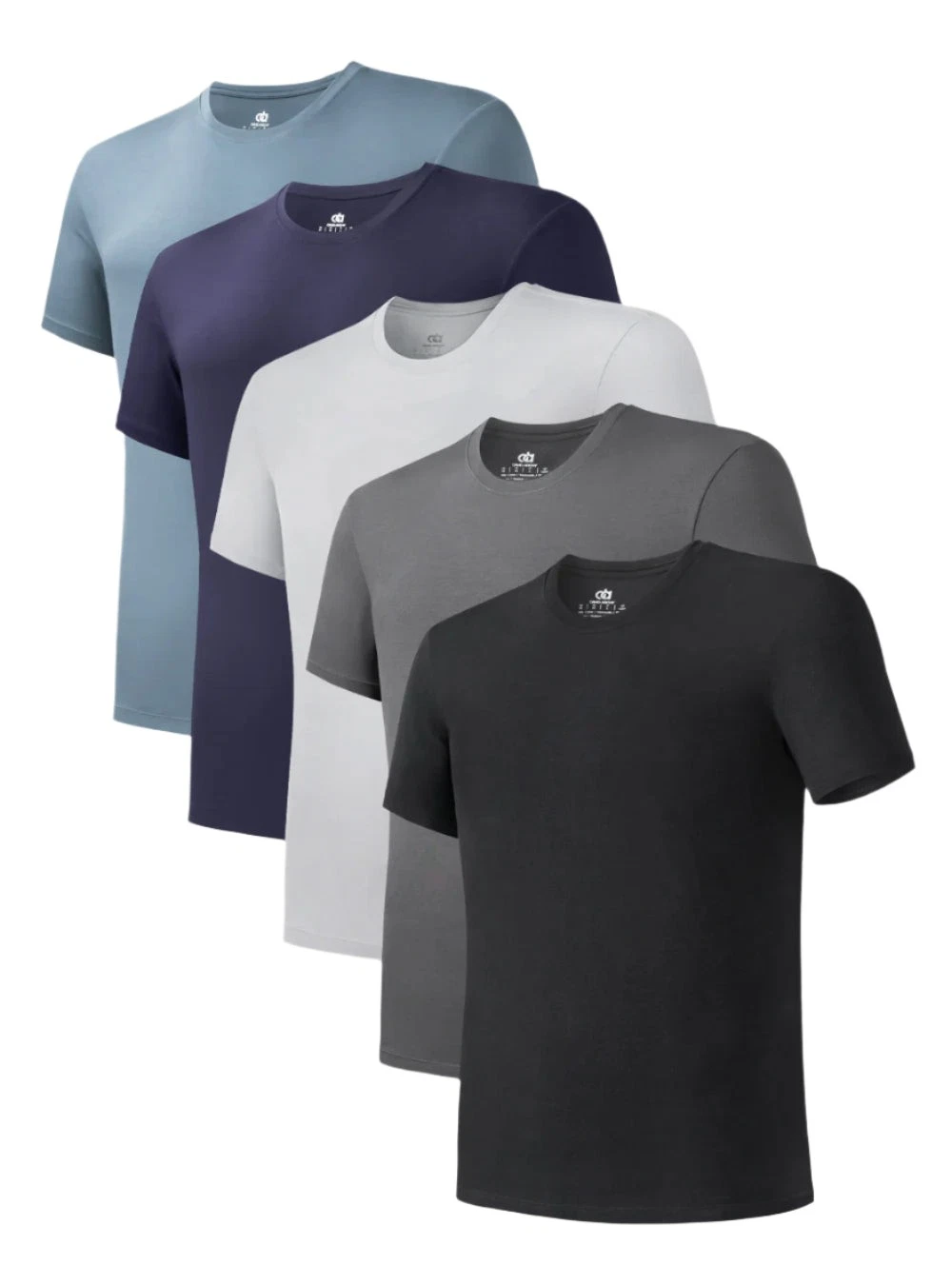 5 Pack David Archy Men's Bamboo Rayon Crewneck Tees, Lightweight Undershirts
Opens in a new window o