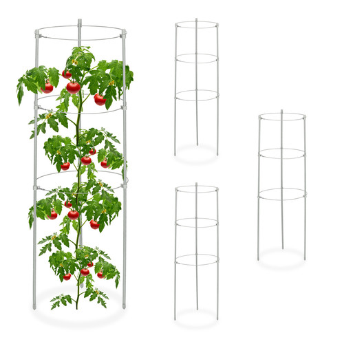 Rankhilfe Rankstütze Pflanzenhalter Tomatenstütze Blumenstütze 4er Set 110 g - Bild 1 von 9