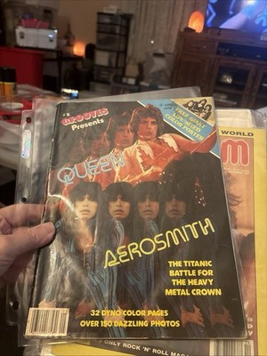 1978 ''GROOVES'' MAGAZINE #5: QUEEN (FREDDIE MERCURY) & AEROSMITH (STEVEN TYLER)
