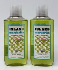 2 BATH  BODY WORKS ISLAND MARGARITA WASH SHOWER GEL VITAMIN B5 ALOE 10 OZ LARGE