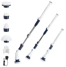 Power Spin Scrubber Electric Cleaning Brush with Adjustable Head for Home