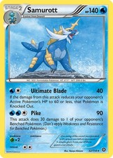 Pokemon Samurott 32/114 XY - Steam Siege Rare LP