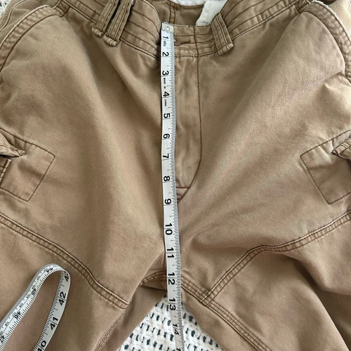 Polo Ralph Lauren Cargo Shorts Mens Sz 34 Cotton Utility Pocket Beige - Picture 17 of 18