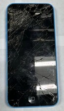 Apple iPhone 5C Blue Screen Broken Phone Not Turning on Phone for Parts Only