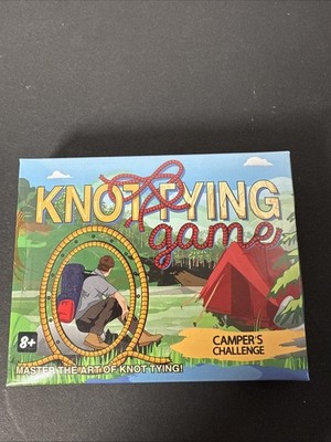Knot Tying Game Camper's Challenge Learn and Master 44 Knots - New Sealed Age 8+