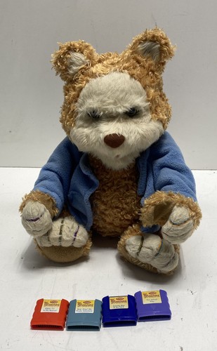 Playskool TJ Bearytales Interactive Storytelling Bear Lot 4 Cartridges
