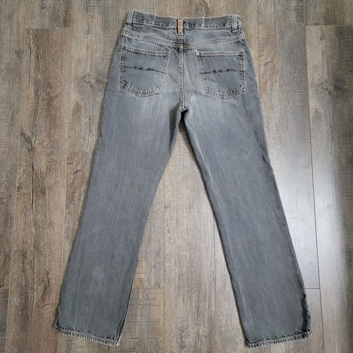 French Connection Jeans Mens 30x28 Black Denim UK Style Straight Distressed - Picture 7 of 14