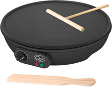 Image of Quest Electric Pancake Maker & Crepe Maker | Extra Large Cooking Surface | Non S