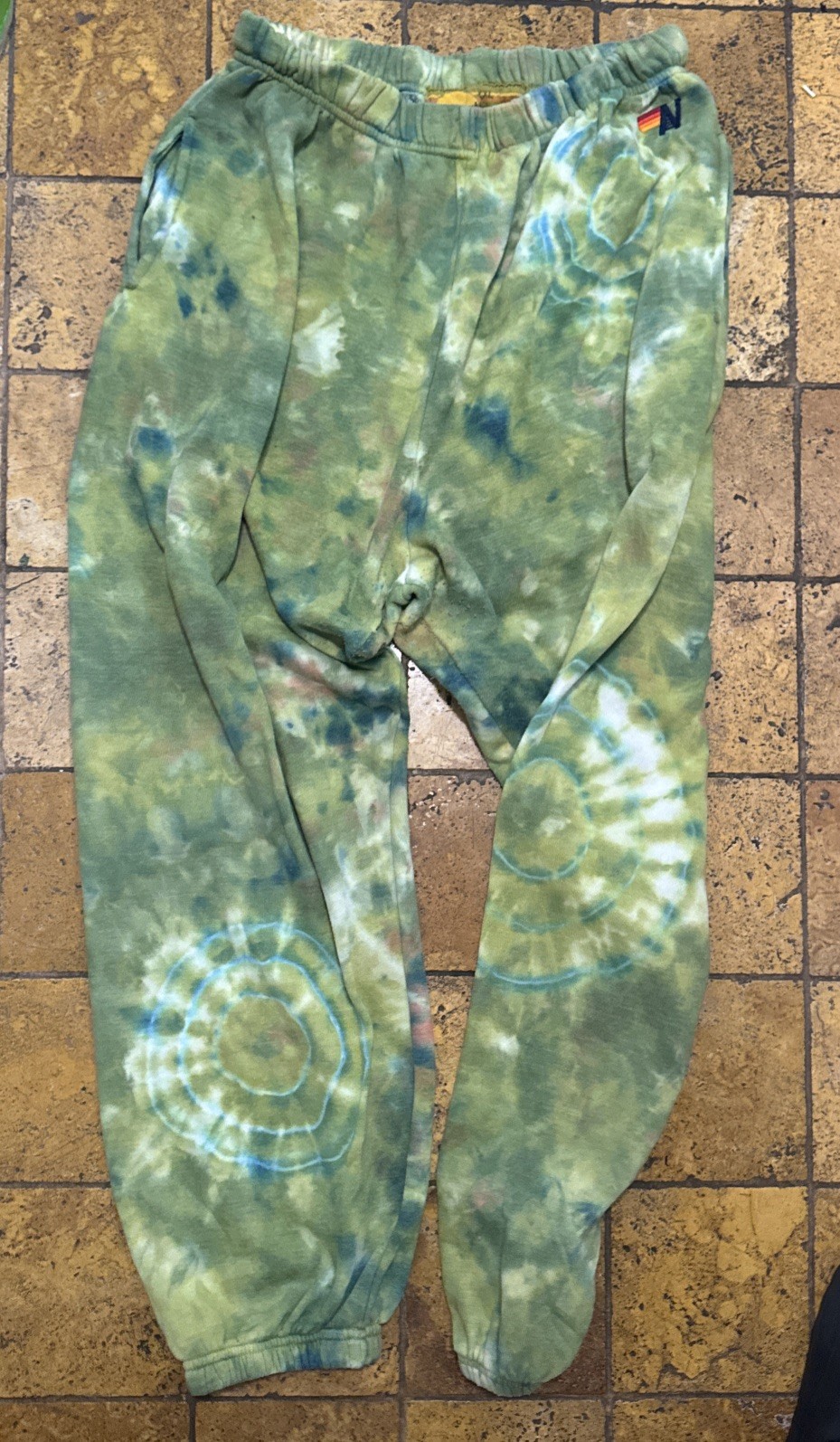 Aviator Nation Tropical Tie Dye Sweatpants/Joggers size XXL - Sold Out! Multi