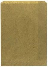50 Flat 10" x 12.5" Kraft Plain Paper Bags for candy, cookies, merchandise,...