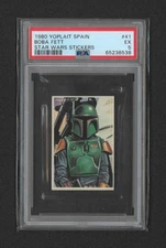1980 Star Wars Empire Strikes Back BOBA FETT #41 Yoplait PSA 5
