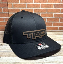 Richardson 112 Tacoma TRD Leatherette Patch Trucker Hat -  4x4 Hat - Black