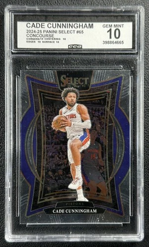 CADE CUNNINGHAM CCG 10 2024-25 PANINI SELECT #65 CONCOURSE PISTONS 4665
