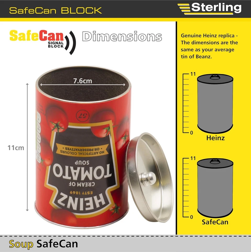 Sterling SafeCan Heinz Tomato Soup RFID Signal Blocking Faraday Can - Image 2 of 3