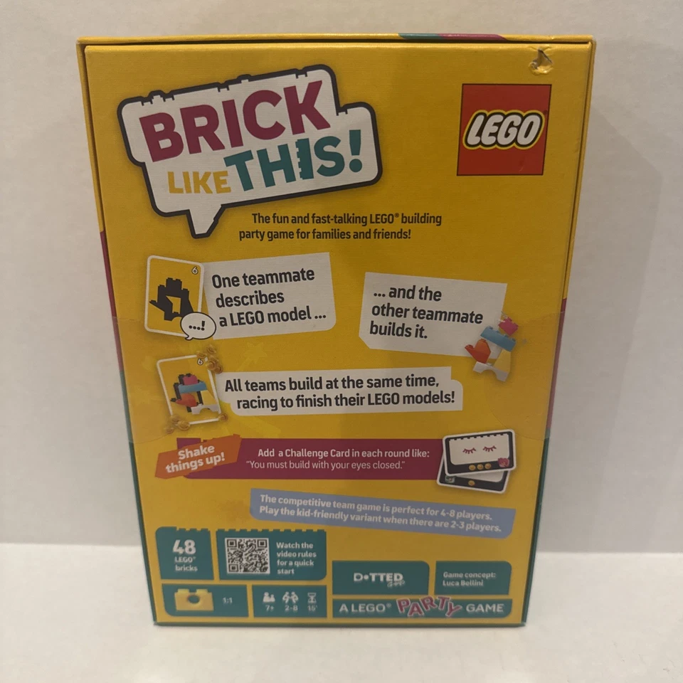 BRICK LIKE THIS! Lego Party Game - NEW SEALED - Image 2 of 2