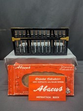 Vintage Abacus with instruction book Oriental Calculator in Original Box