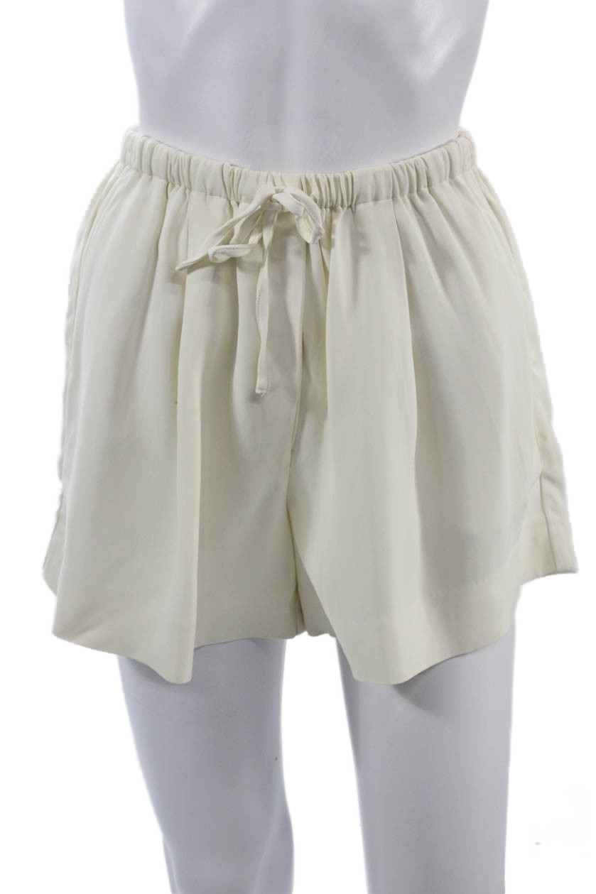 Solid & Striped Unisex Beige Drawstring Beach Sho… - image 1