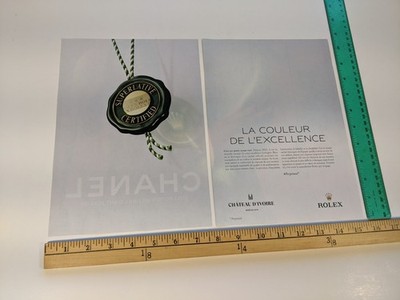 2-page Clipping- superlative seal of excellence photo Rolex French PRINT AD 2024